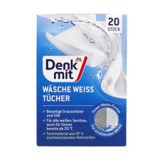 Салфетки для стирки белых вещей Denkmit 20 шт