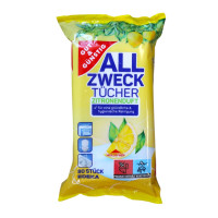 Влажные салфетки универсальные для уборки EDEKA Lemon 80 шт.