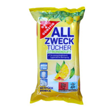 Влажные салфетки универсальные для уборки EDEKA Lemon 80 шт.