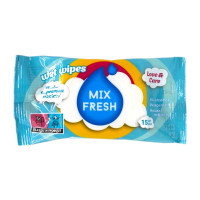 Mix Fresh Влажные салфетки Antibacterial ultra soft 15 шт