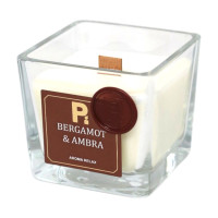 Pako Свеча в стакане соевая Bergamot & Ambra 7*7 см