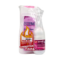 Набор Eloderma Гель для душа женский Active 3в1 250 мл + Amalfi Роликовый дезодорант Rosa 50 мл