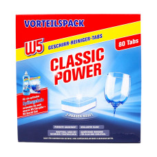 Таблетки для посудомийної машини W5 Classic Power 80 шт