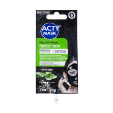 Маска для лица Acty Mask Perfect Skin жидкая с карбоном от черных точек 15 мл