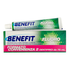 Зубная паста Benefit Fluoro с фтором 2*75 мл