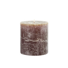 Свеча цилиндрическая Candlesense Decor Rustic коричневая 75*70 (33 ч)