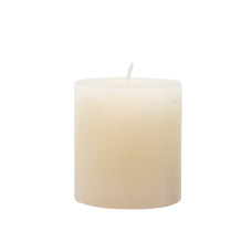 Свеча цилиндрическая Candlesense Decor Rustic молочно-белая 75*70 (33 ч)