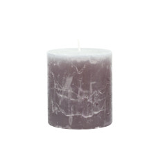 Свеча цилиндрическая Candlesense Decor Rustic серая 75*70 (33 ч)