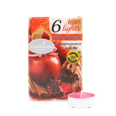 Свічка-таблетка Candlesense Decor ароматизована Apple&Cinnamon 6 шт (4,5 год)