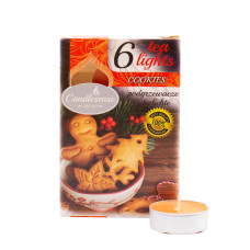Свеча-таблетка Candlesense Decor ароматизированная Cookies 6 шт (4,5 ч)