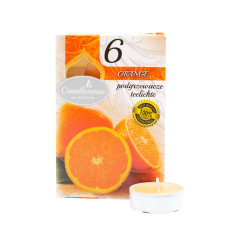 Свеча-таблетка Candlesense Decor ароматизированная Orange 6 шт (4,5 ч)