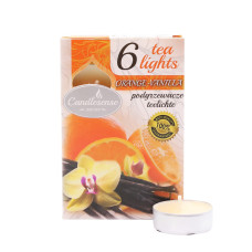 Свеча-таблетка Candlesense Decor ароматизированная Orange&Vanilla 6 шт (4,5 ч)