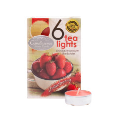 Свеча-таблетка Candlesense Decor ароматизированная Strawberry 6 шт (4,5 ч)