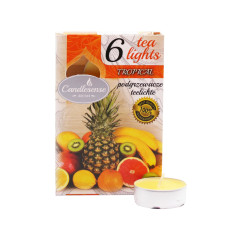 Свічка-таблетка Candlesense Decor ароматизована Tropical 6 шт (4,5 год)