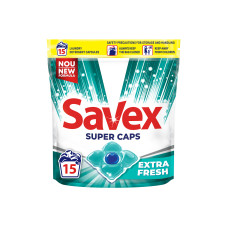 Капсулы для стирки Savex Super extra fresh 15 шт
