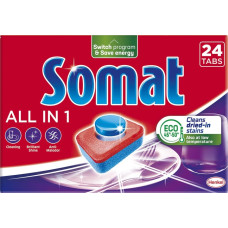 Таблетки для посудомоечной машины Somat 24 шт Все в 1