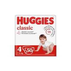 Подгузники Huggies Classic размер 4 (7-18 кг) 50 шт