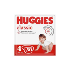 Підгузники Huggies Classic розмір 4 (7-18 кг) 50 шт