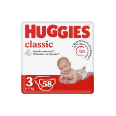 Подгузники Huggies Classic размер 3 (4-9 кг) 58 шт