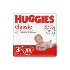 Підгузники Huggies Classic розмір 3 (4-9 кг) 58 шт