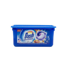 Гель-капсули для прання Dash 3в1 Ambra (31 прання)