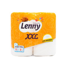 Паперові рушнички Lenny XXL двошарові 2 рулони