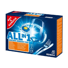 EDEKA таблетки для посудомийноі машини All in 1 (40 штук)