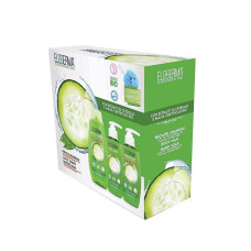 Eloderma набор подарочный Cucumber&Mallow (шампунь для волос 400 мл + жидкое мыло 300 мл + молочко для тела)