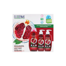 Eloderma набір подарунковий Pomegranate (шампунь для волосся 400 мл + рідке мило 300 мл + молочко для тіла