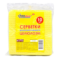 ProDom Салфетки целлюлозные 15,5*15,5 см 10 шт