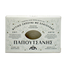 Papoutsanis мило тверде натуральне дігтярне Olive Oil White 125 г