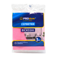 ProDom Салфетки вискозные 30*36 см 3 шт.