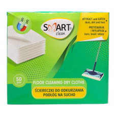 Smart Clean сухі серветки для миття підлоги 50 шт