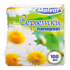 Malvar Серветки столові "Ромашка" 30*30 см 2 шари 20 шт