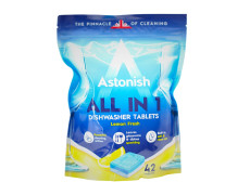 Astonish Таблетки для посудомийних машин ВСЕ В ОДНОМУ з сіллю та ополіскувачем 42 шт